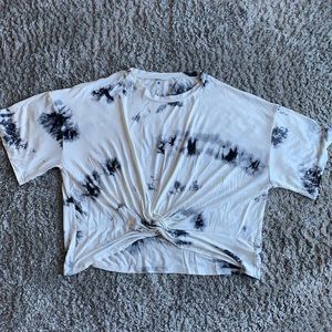 3X Tye dye knotted crop top